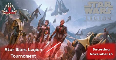 120 Minutes, 3 Rounds Organizer DragonKing Location. . Star wars legion tournament lists 2022